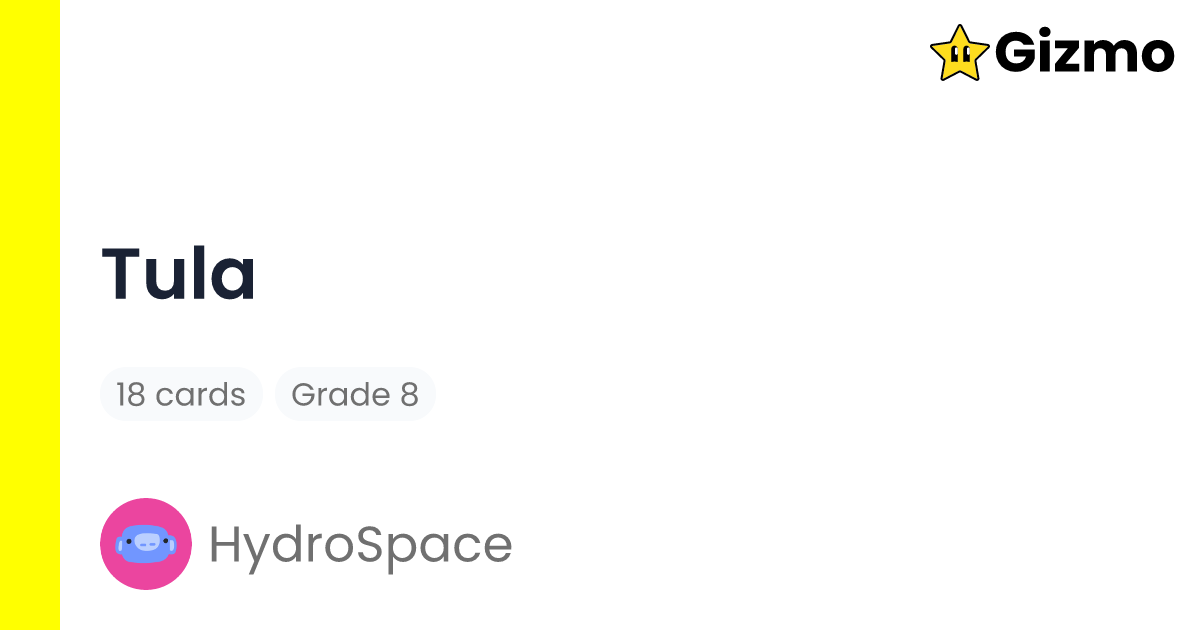 Tula flashcards