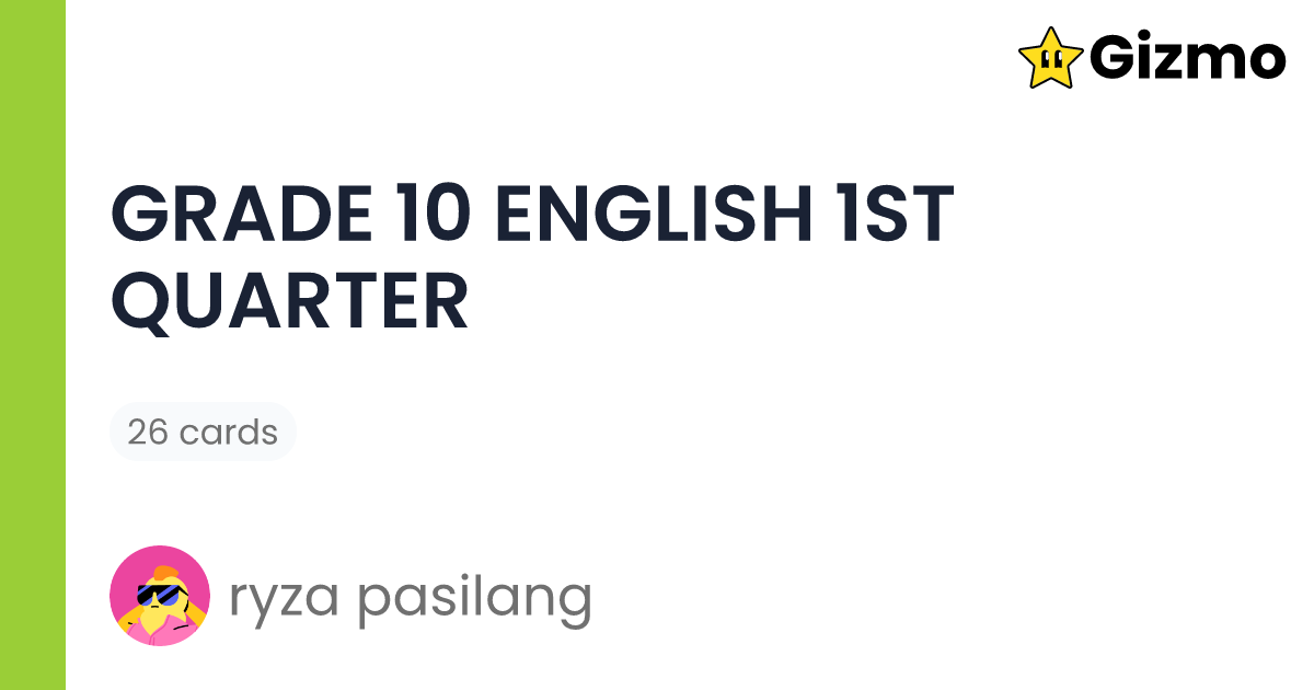 grade-10-english-1st-quarter-flashcards