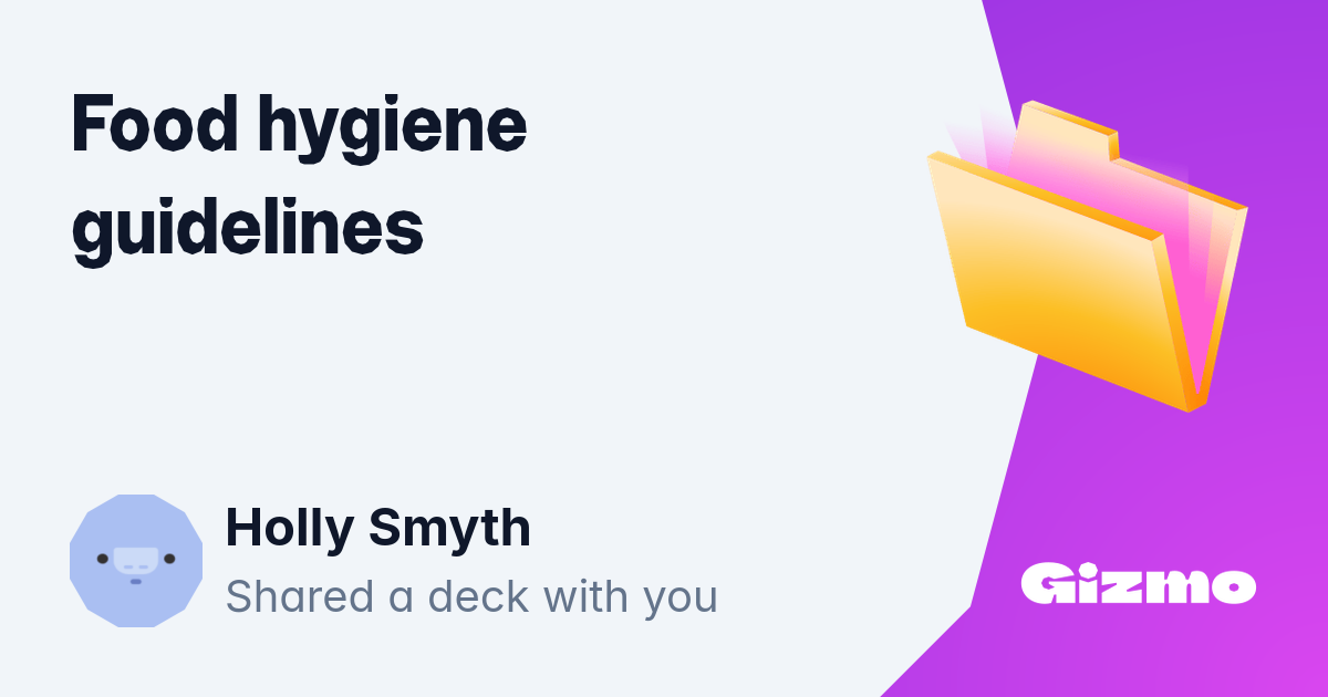 food-hygiene-guidelines-flashcards
