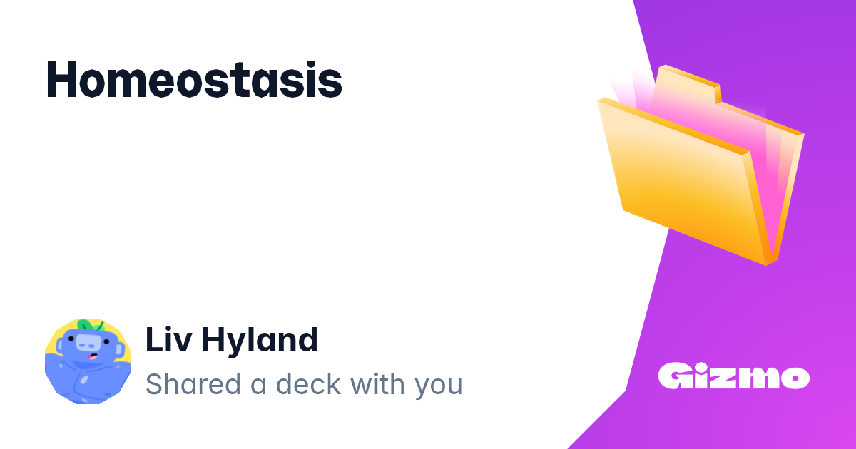Homeostasis flashcards