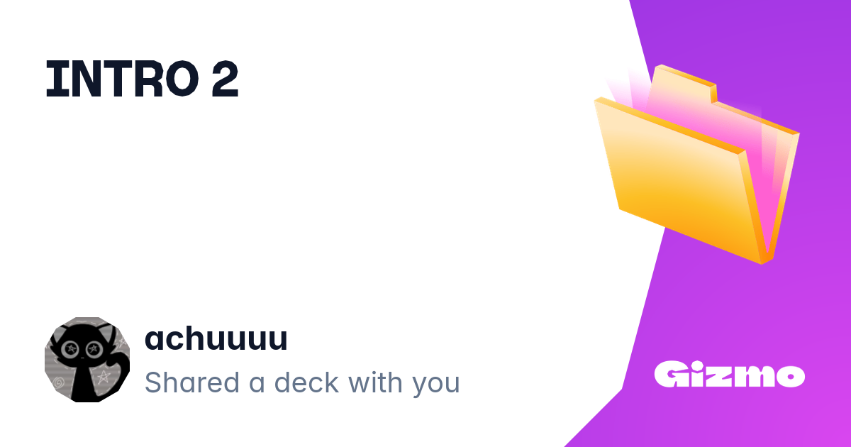 Intro 2 flashcards