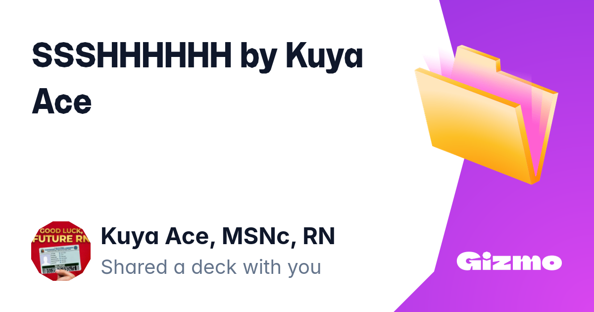 Ssshhhhhh By Kuya Ace Flashcards Ssshhhhhh by kuya ace flashcards