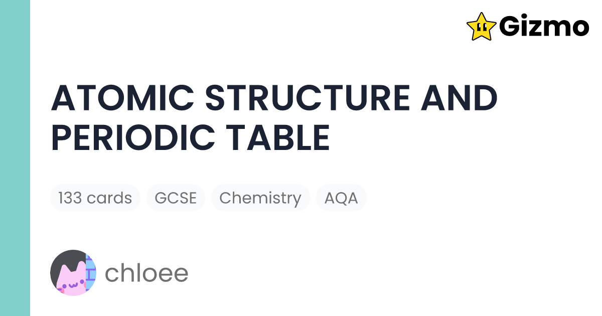 atomic-structure-and-periodic-table-flashcards