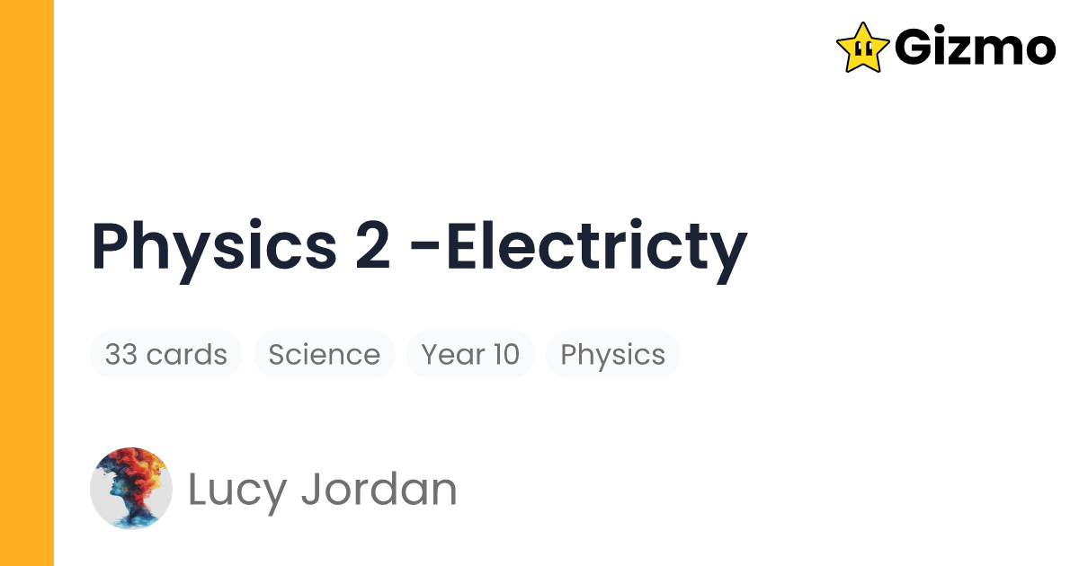 physics-2-electricty-flashcards