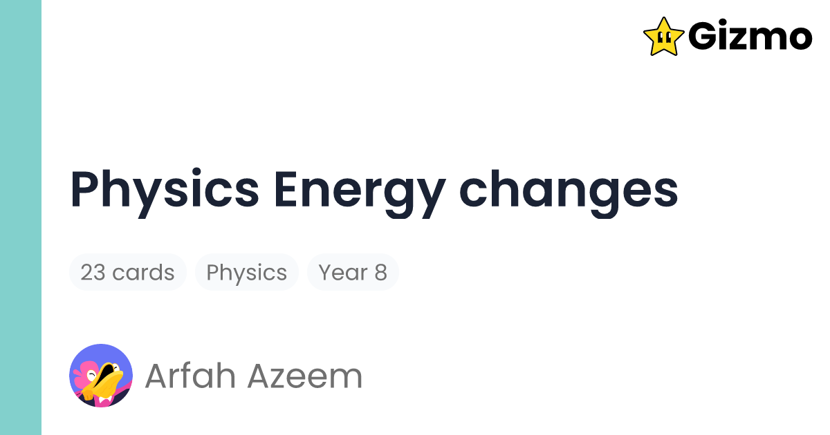 physics-energy-changes-flashcards
