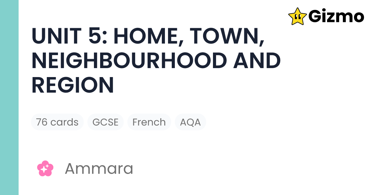Unit 5 Home Town Neighbourhood And Region Flashcards unit-5-home-town-neighbourhood-and-region-flashcards
