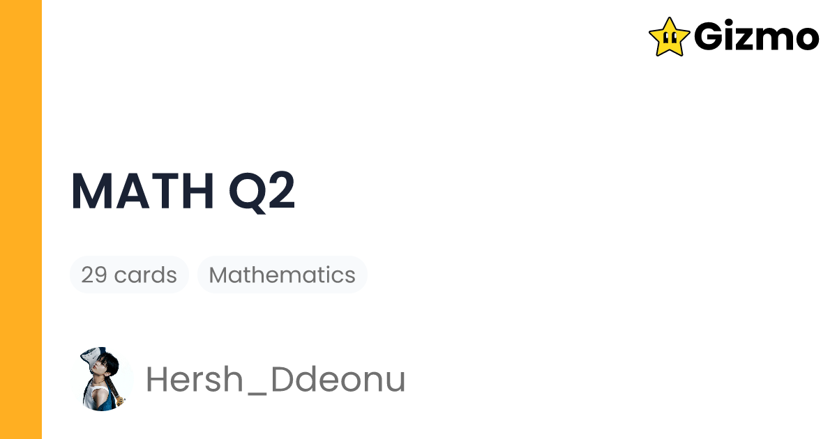 Math Q2 | Flashcards