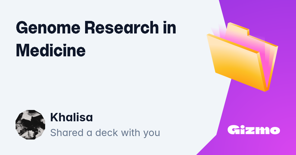 genome-research-in-medicine-flashcards