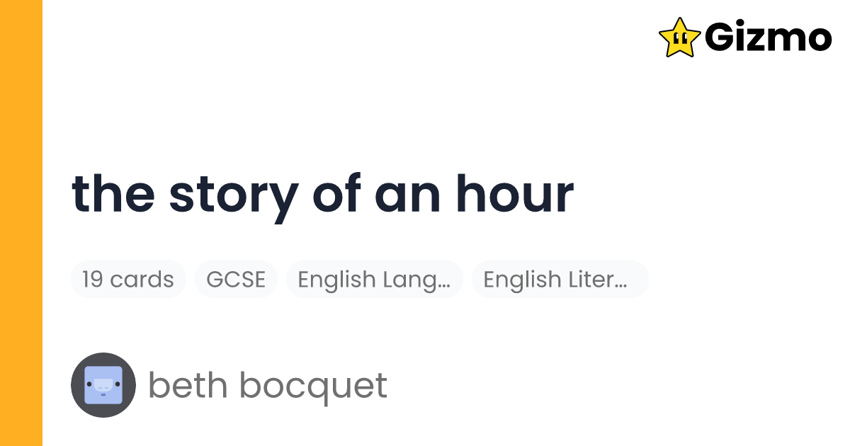 the-story-of-an-hour-flashcards