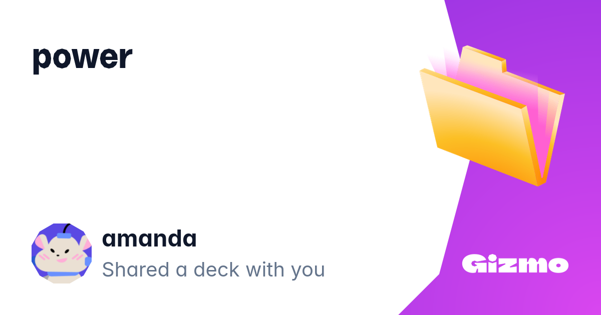 Power | Flashcards