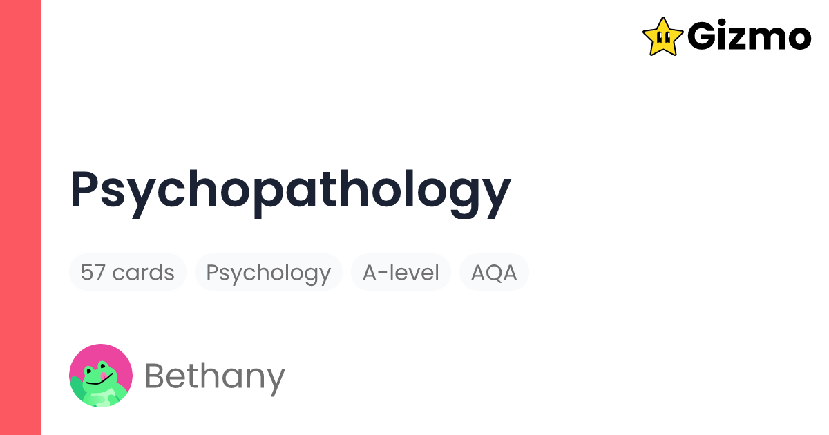 psychopathology-flashcards