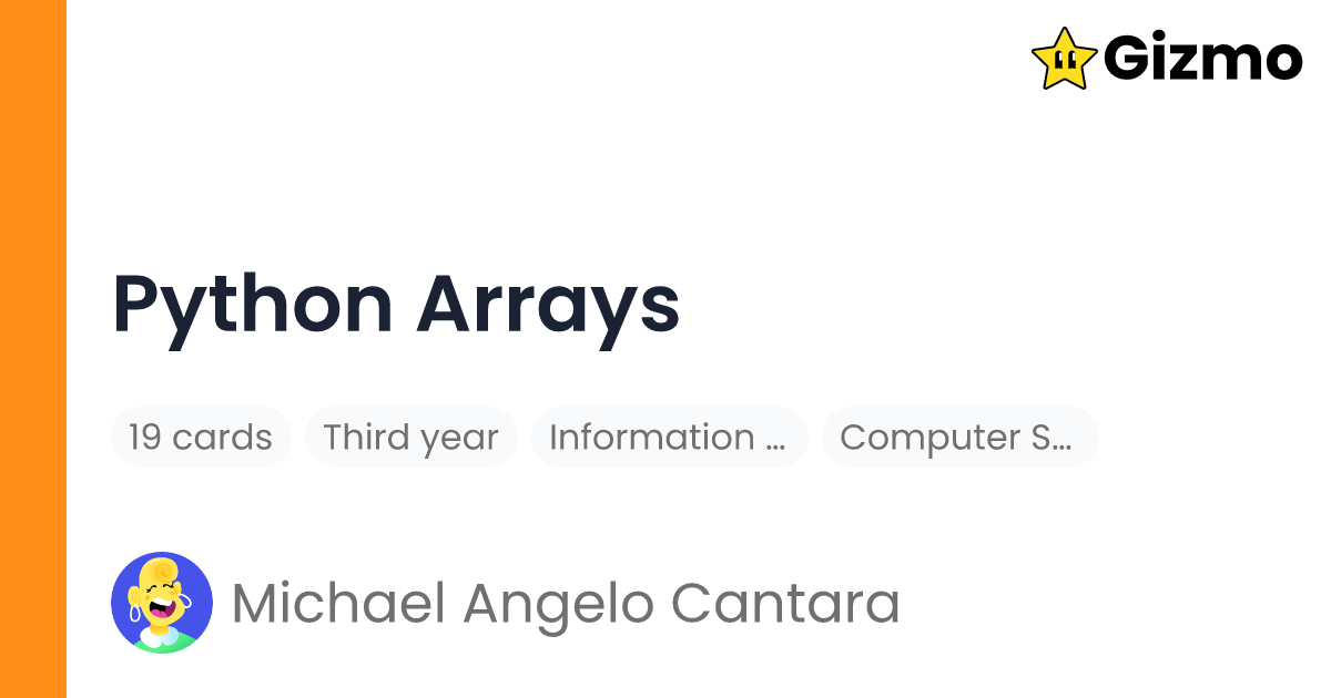 Python Arrays | Flashcards