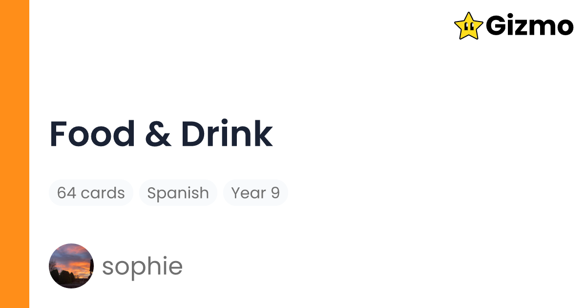 Food Drink Flashcards food-drink-flashcards