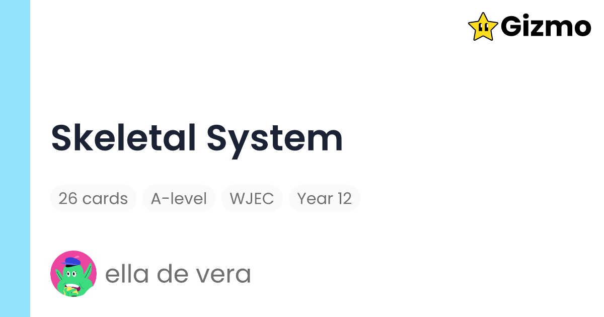 Skeletal System Flashcards skeletal-system-flashcards