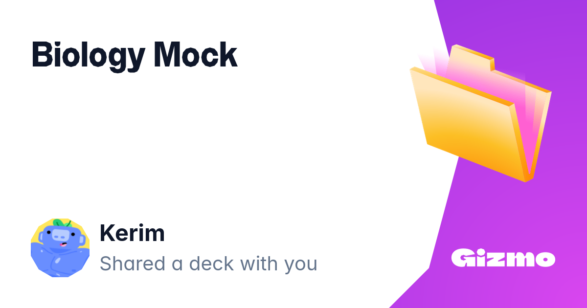 Biology Mock Flashcards Biology mock flashcards