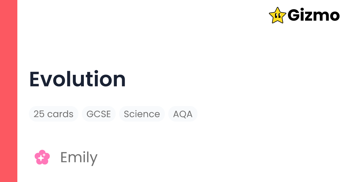 Evolution flashcards