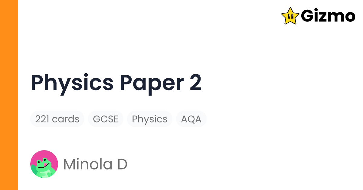 physics-paper-2-flashcards
