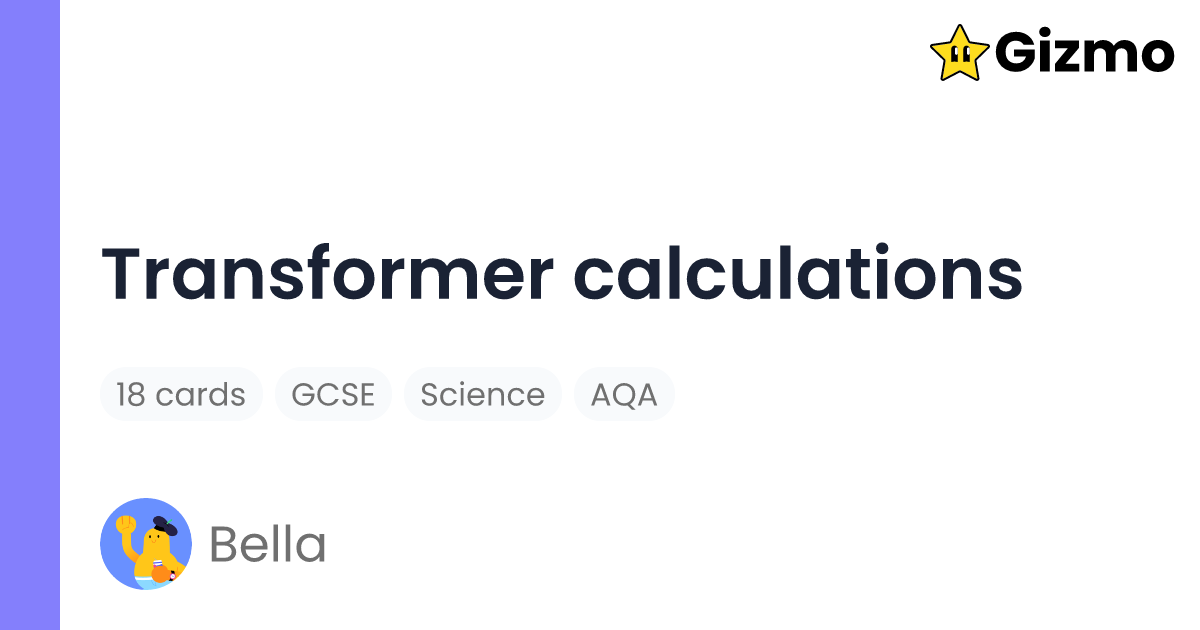 transformer-calculations-flashcards