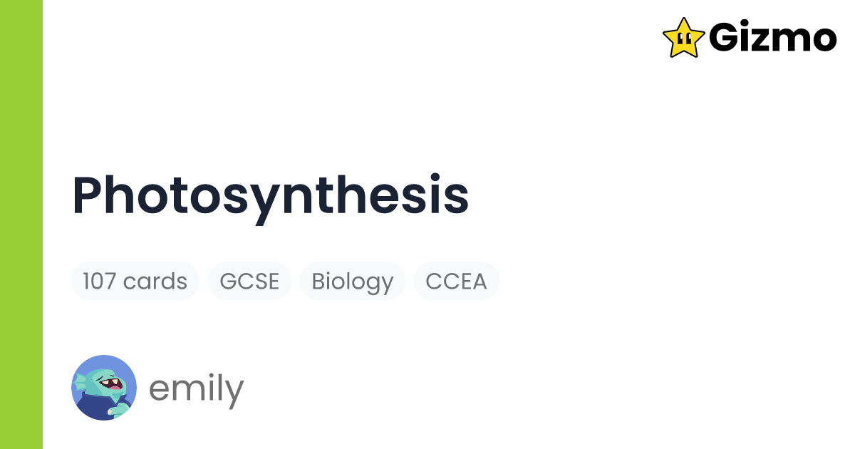 photosynthesis-flashcards