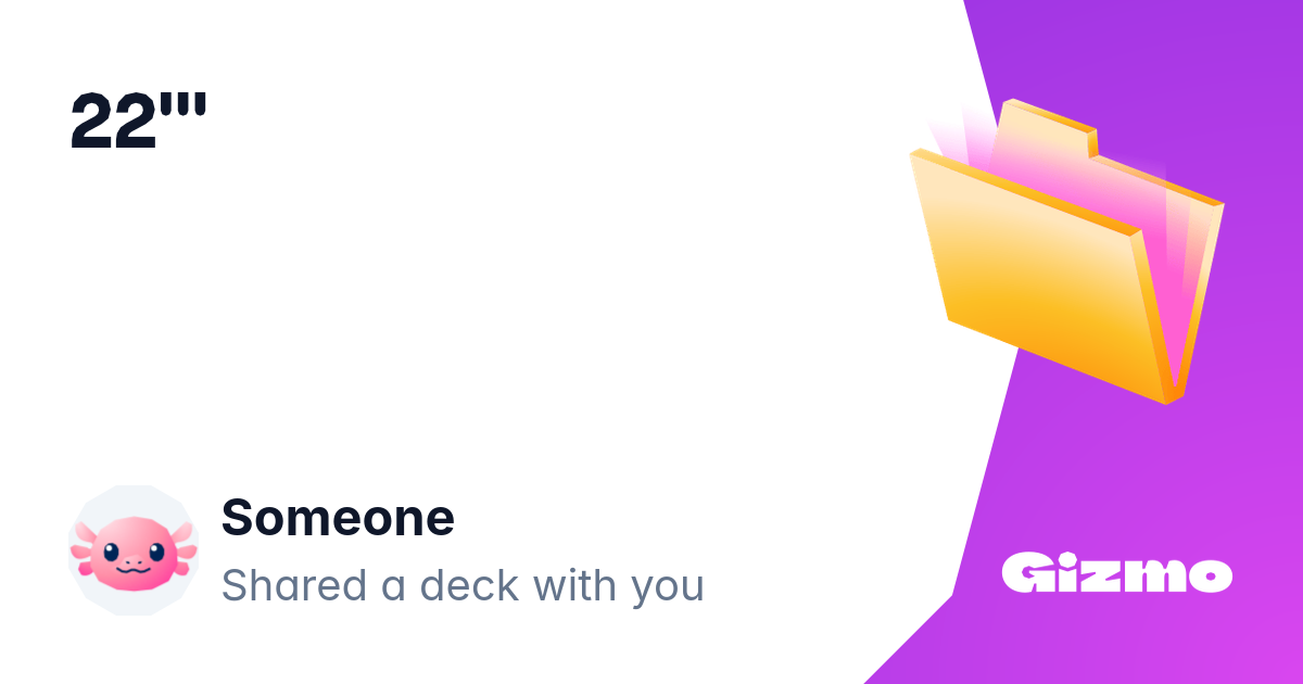 22''' | Flashcards