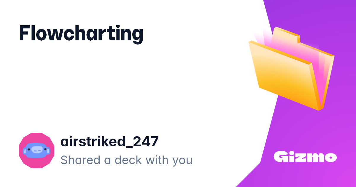 Flowcharting flashcards