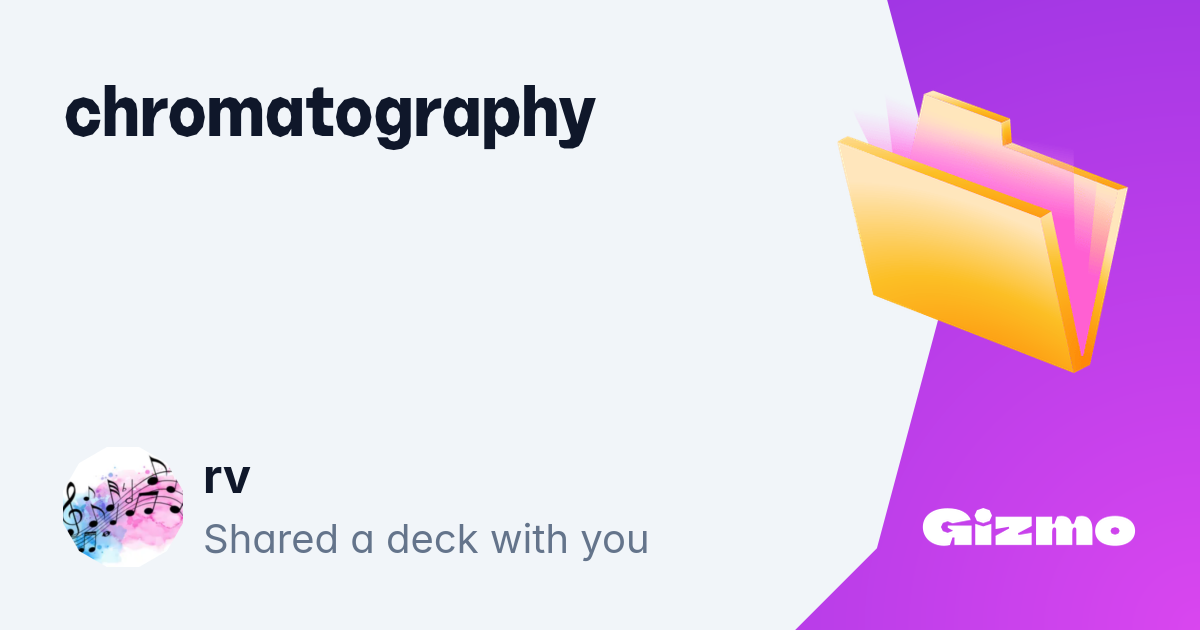 chromatography-flashcards