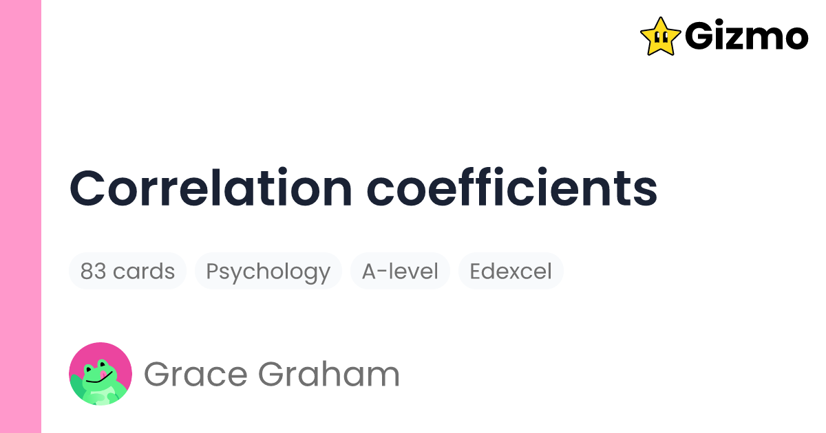 correlation-coefficients-flashcards