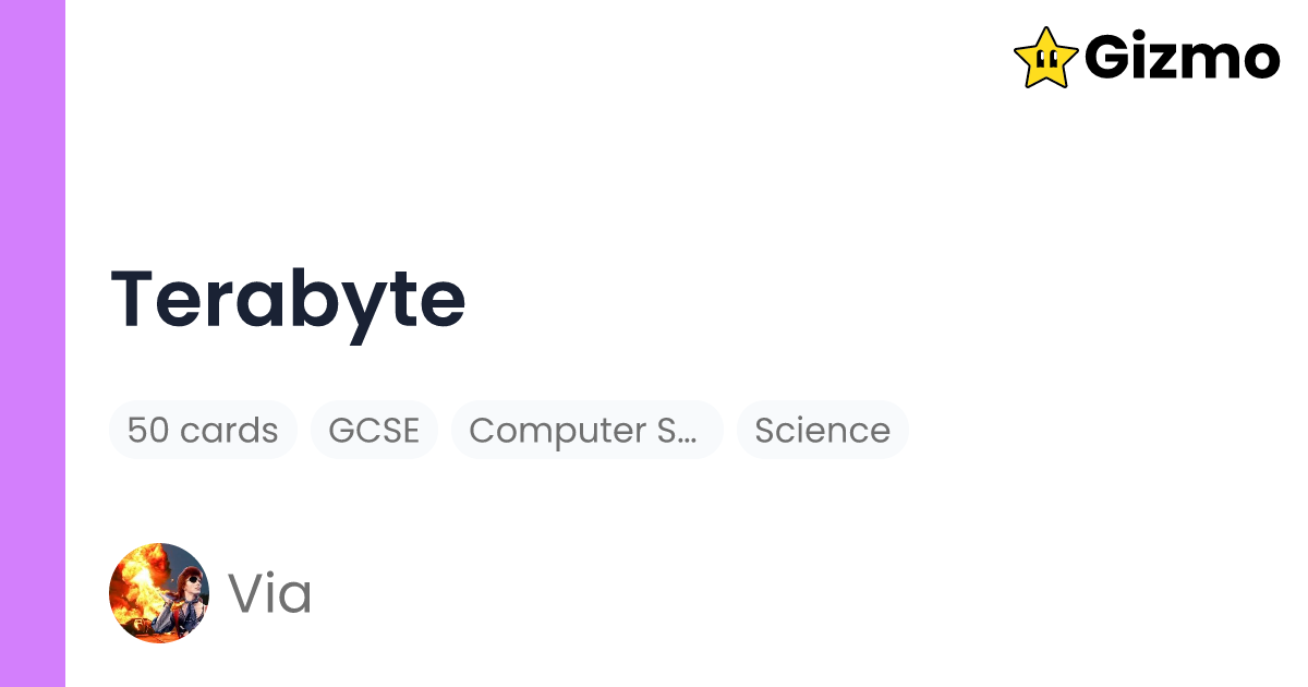 Terabyte Flashcards terabyte-flashcards