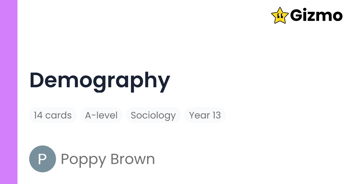 demography-flashcards