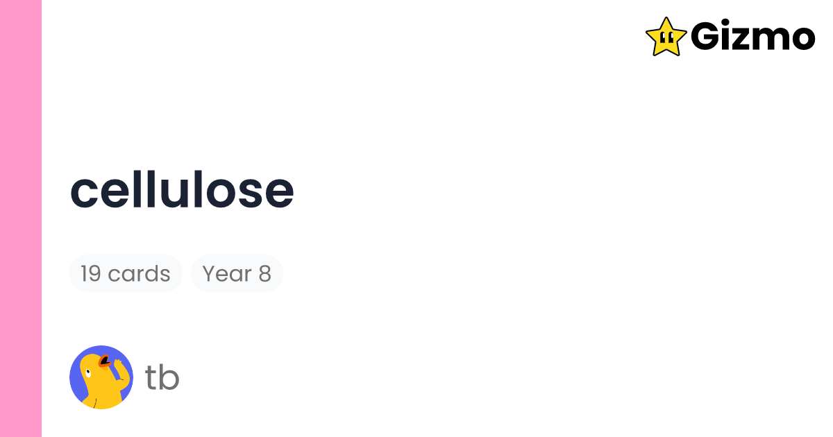 Cellulose Flashcards cellulose-flashcards