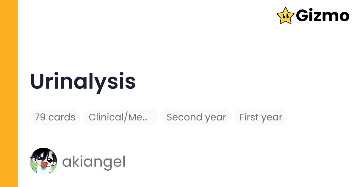 urinalysis-flashcards