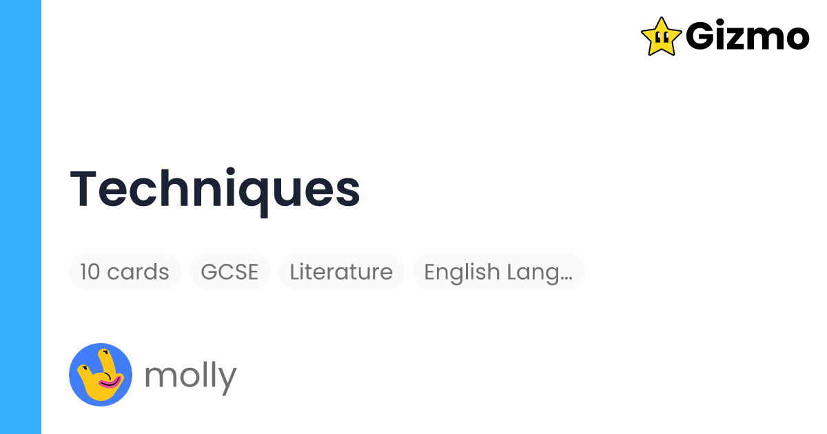 techniques-flashcards