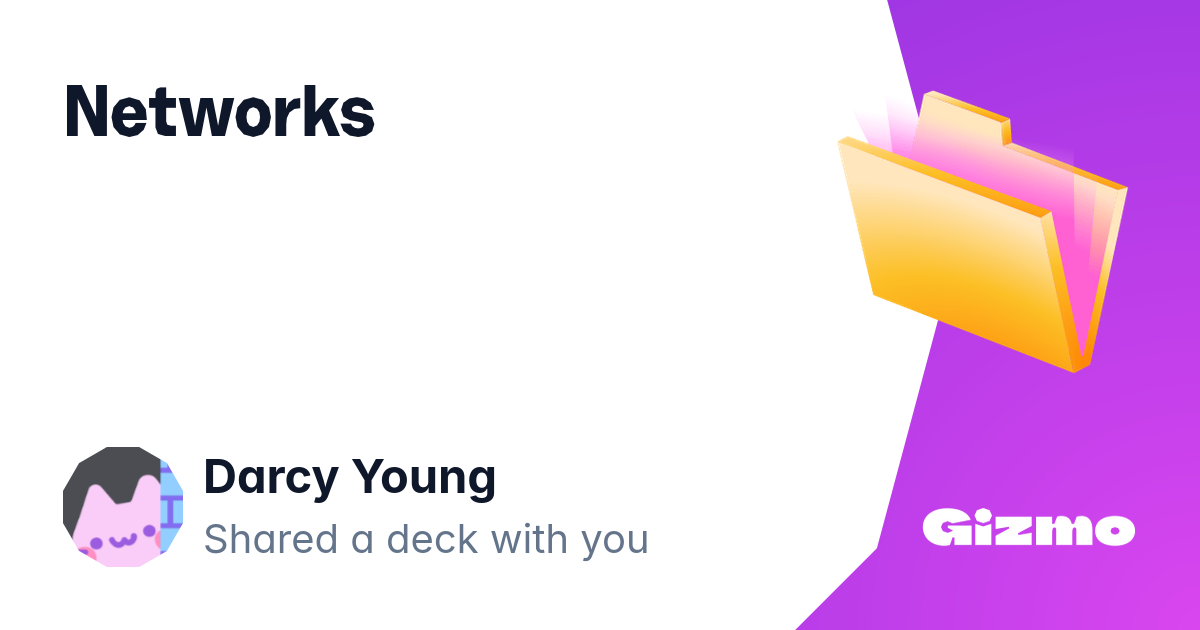 Networks Flashcards Networks flashcards