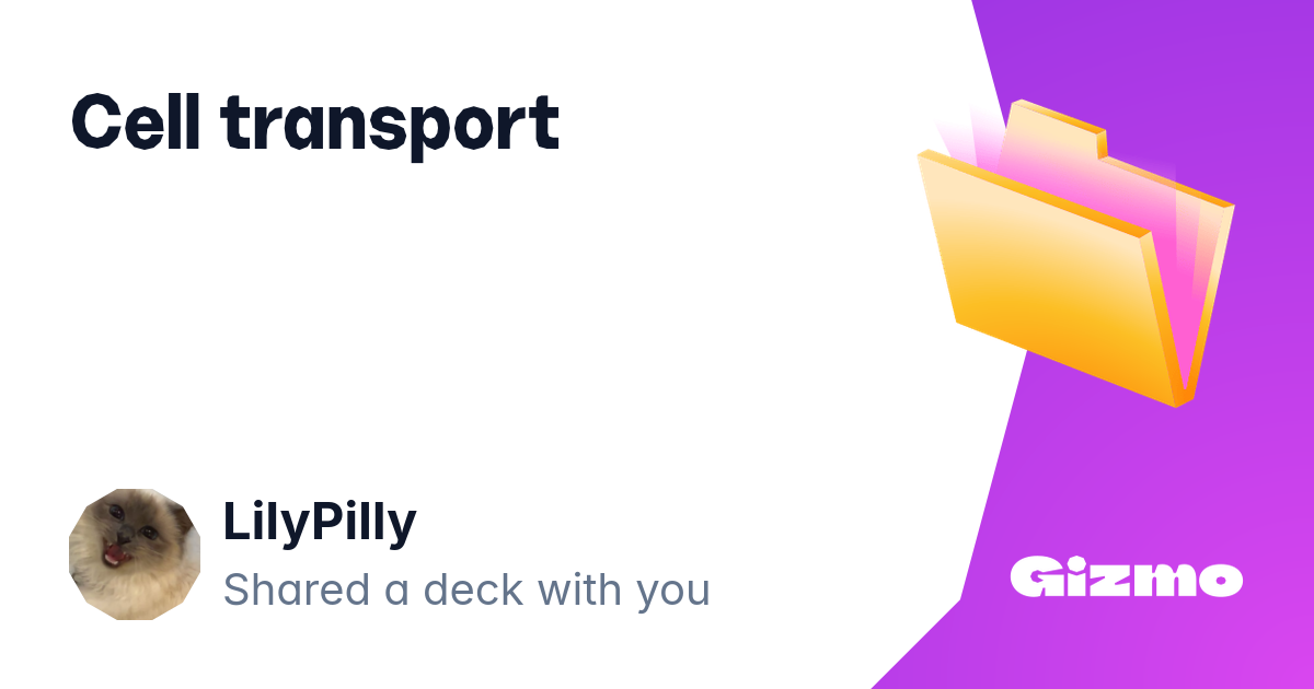Cell transport flashcards