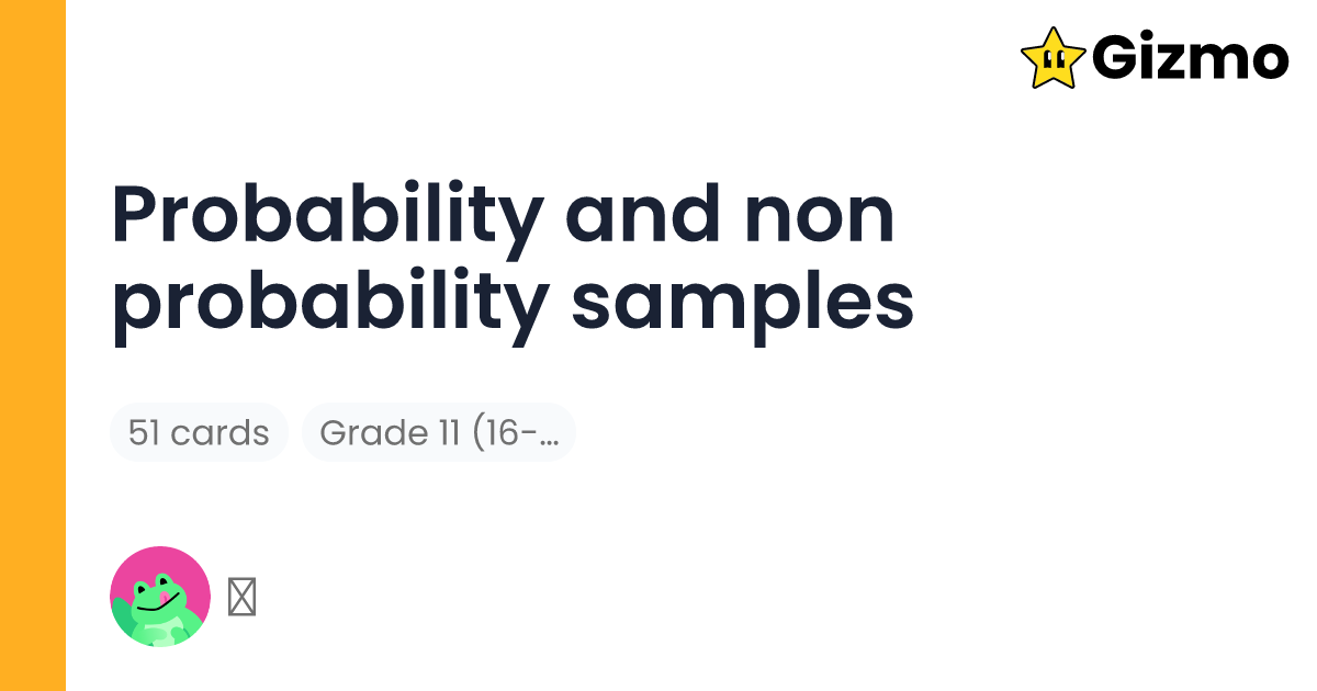 Probability And Non Probability Samples Flashcards probability-and-non-probability-samples-flashcards