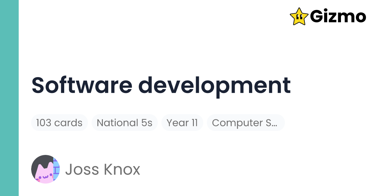 Software Development | Flashcards