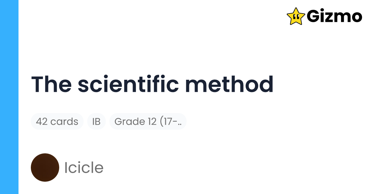 the-scientific-method-flashcards