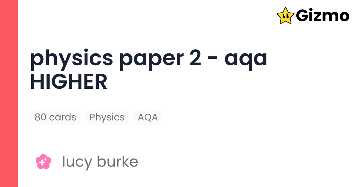 physics-paper-2-aqa-higher-flashcards