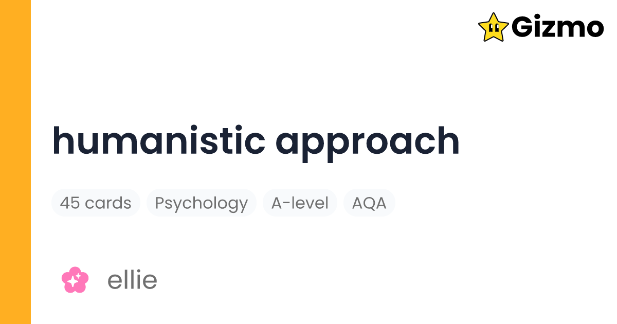 humanistic-approach-flashcards