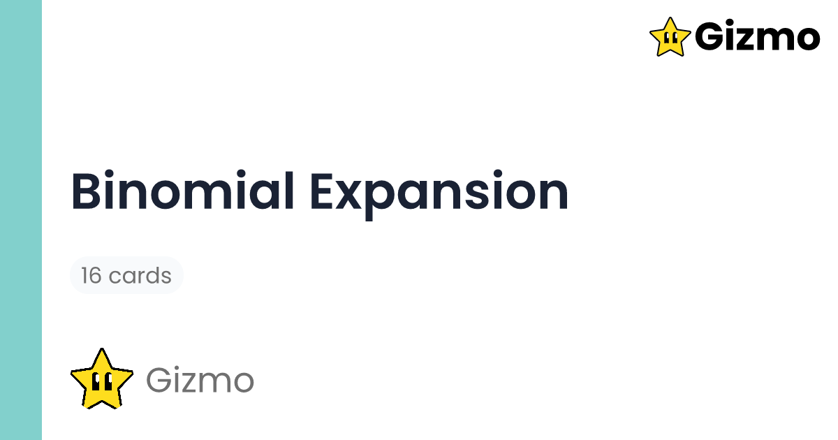 binomial-expansion-flashcards