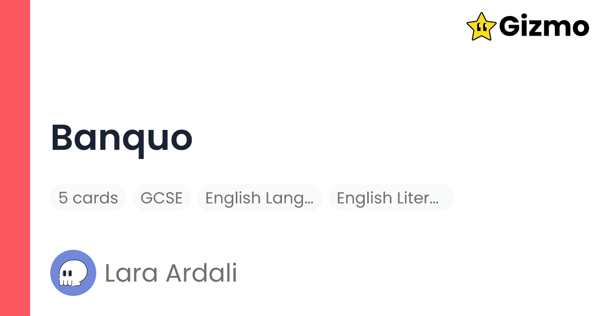 Banquo flashcards