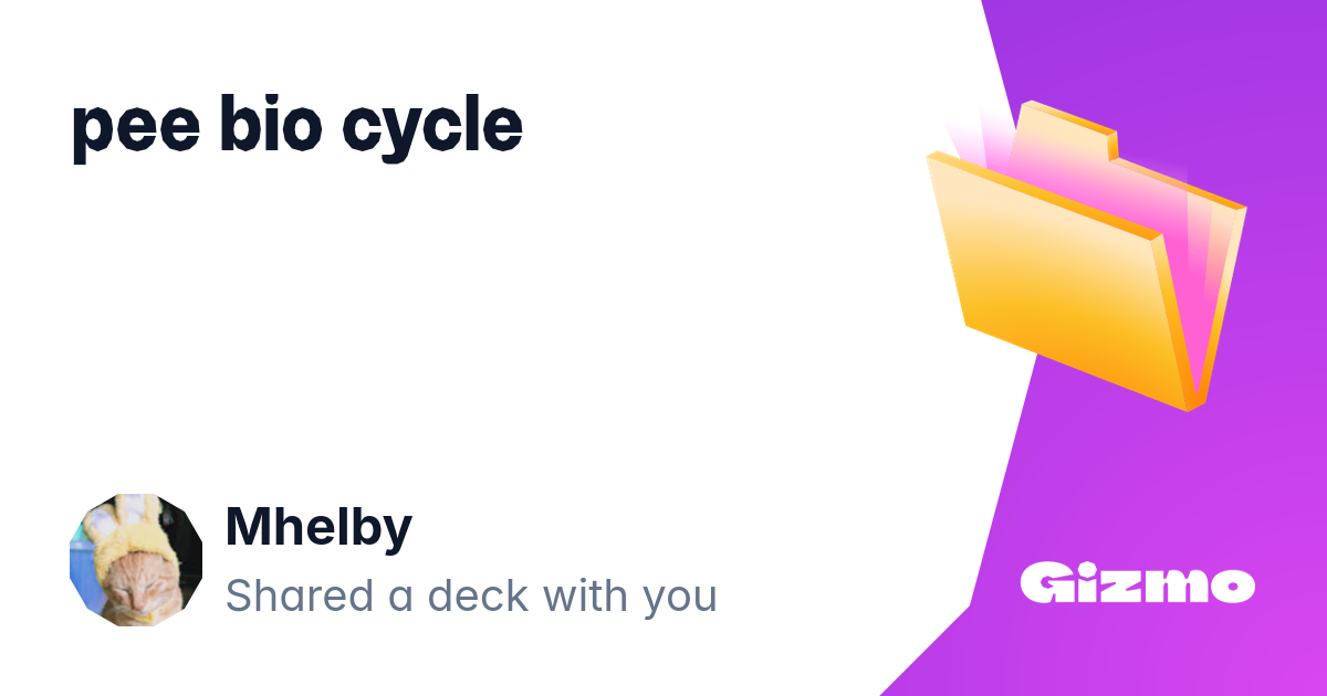 Pee bio cycle flashcards