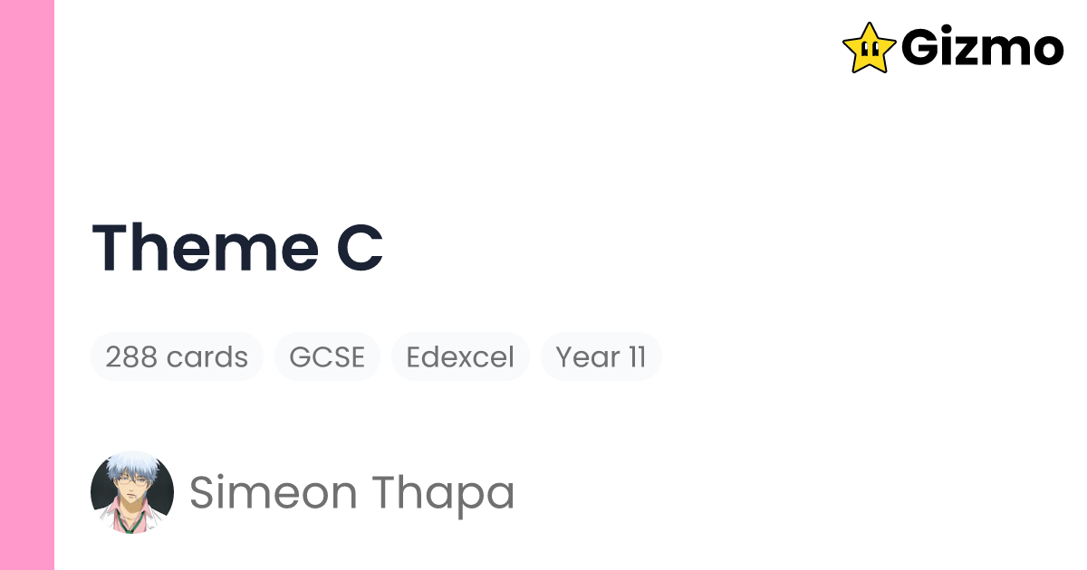 Theme C Flashcards theme-c-flashcards