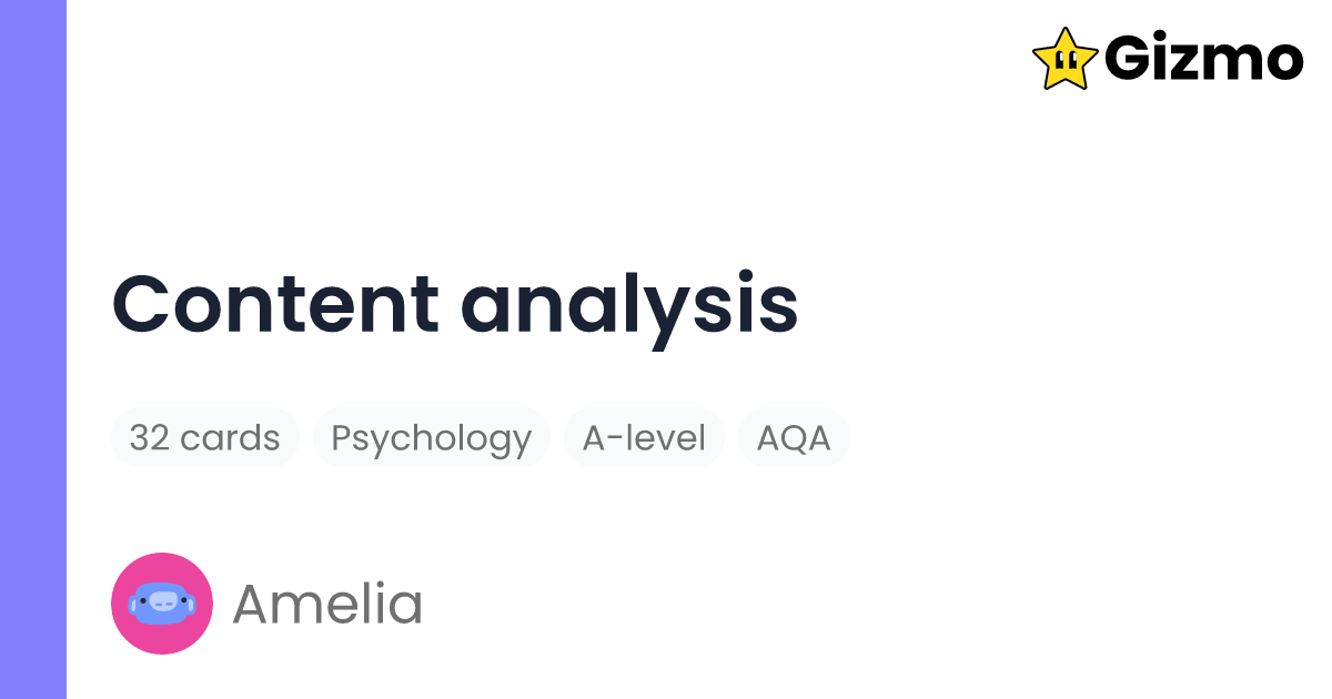 Content Analysis Flashcards content-analysis-flashcards