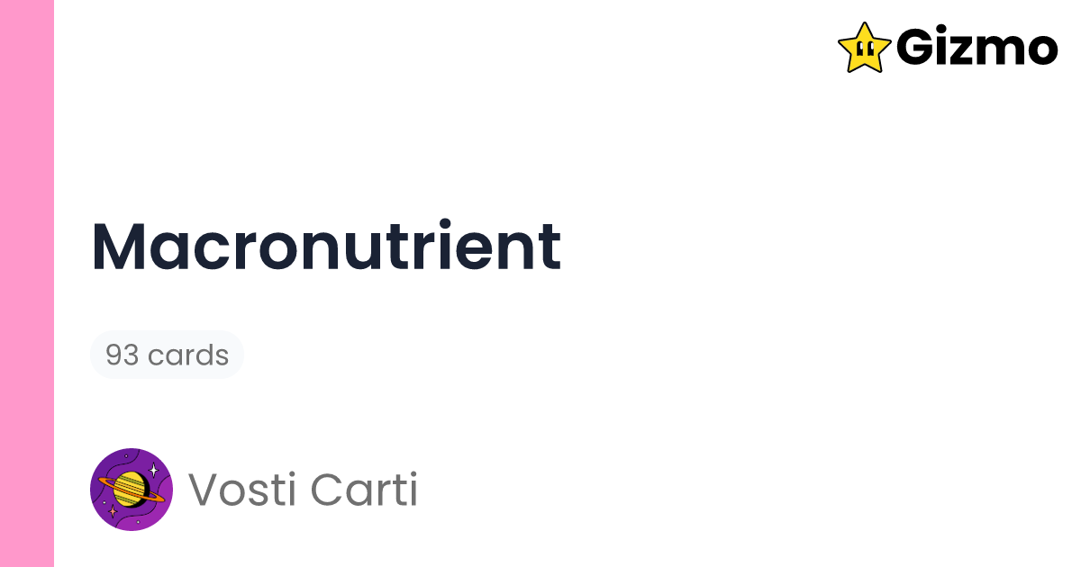macronutrient-flashcards