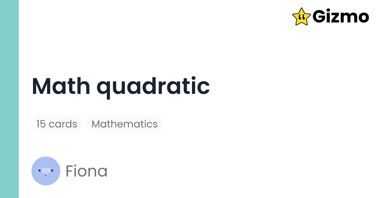 math-quadratic-flashcards