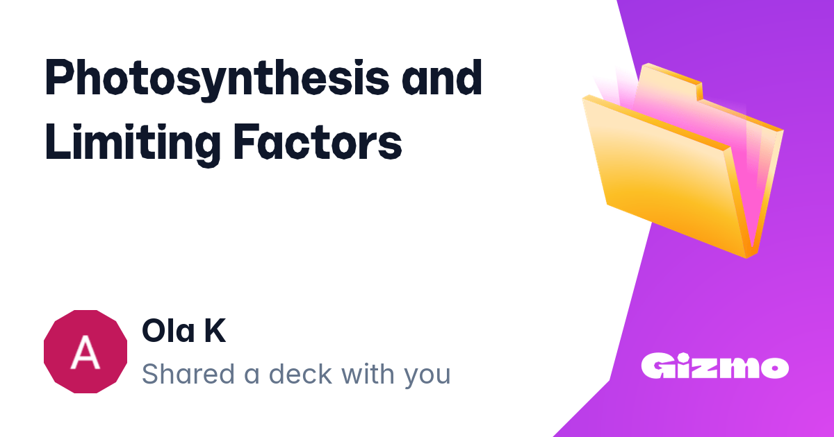 Photosynthesis And Limiting Factors Flashcards Photosynthesis and limiting factors flashcards