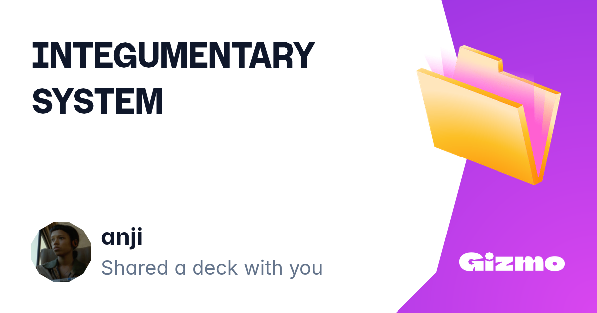Integumentary System Flashcards Integumentary System Flashcards