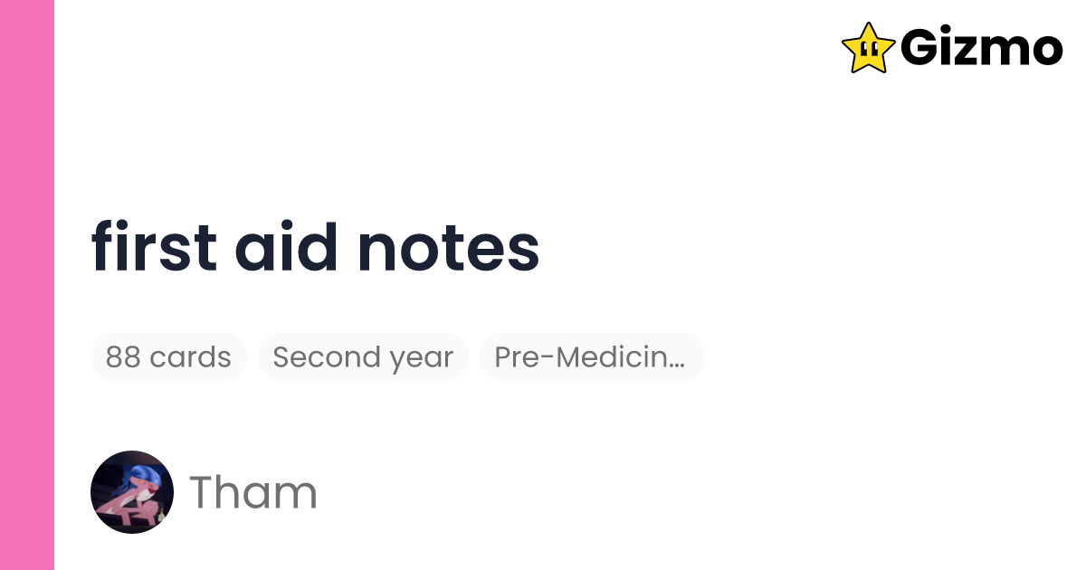 First Aid Notes Flashcards first-aid-notes-flashcards