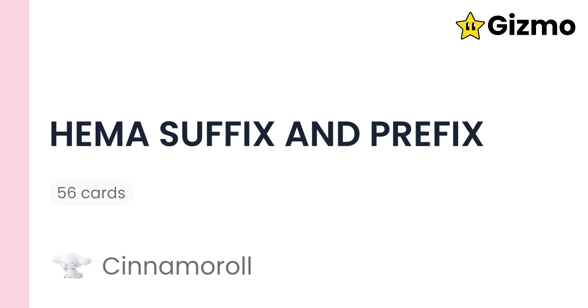 Hema Suffix And Prefix Flashcards hema-suffix-and-prefix-flashcards